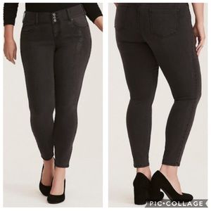 Torrid Black Jeggings Micro Stud Embellished Jeans